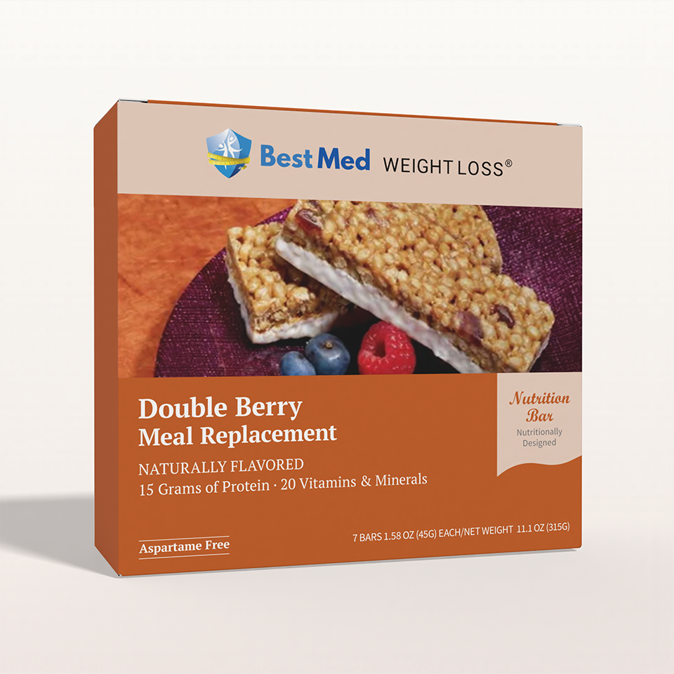BestMed Meal Replacement Protein Bars, Double Berry (7ct)