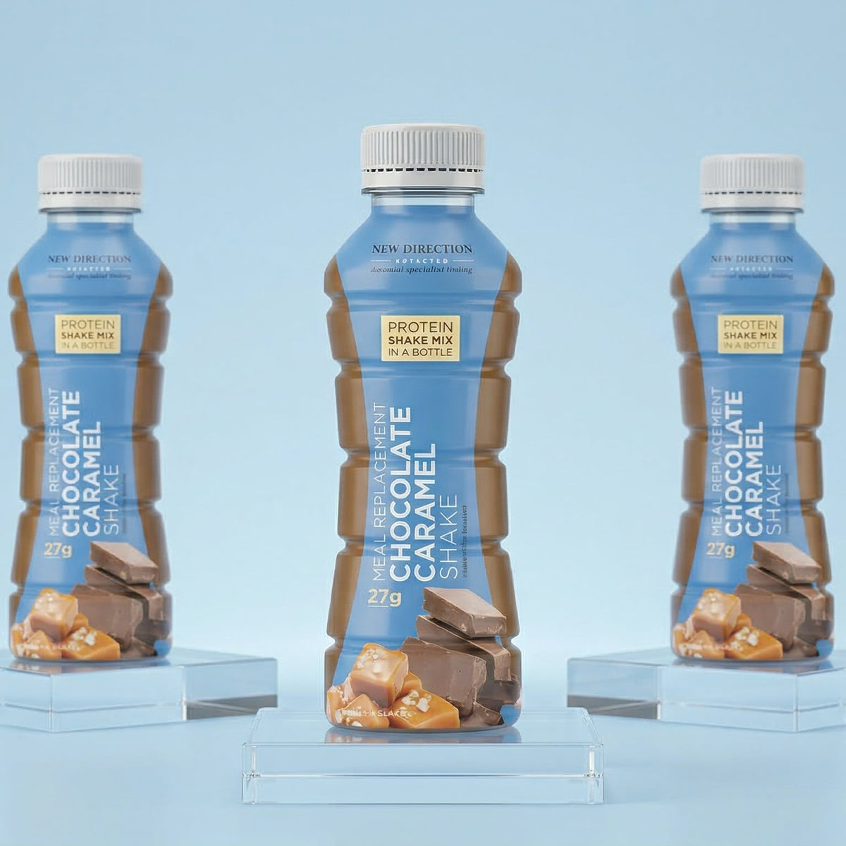 New Direction Chocolate Caramel 27g Protein Shake (1 bottle)