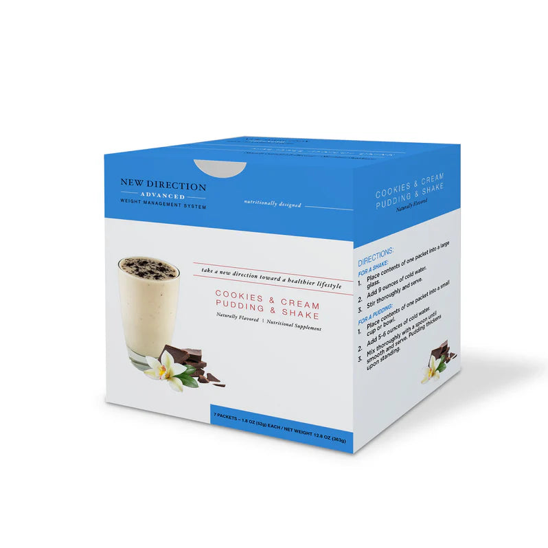 New Direction Cookies & Cream Pudding Shake | 27g Protein (7ct)