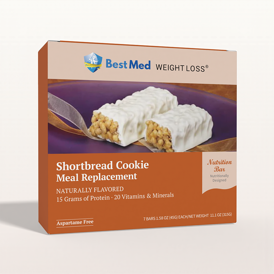 BestMed Meal Replacement Protein Bars, Shortbread Cookie (7ct)