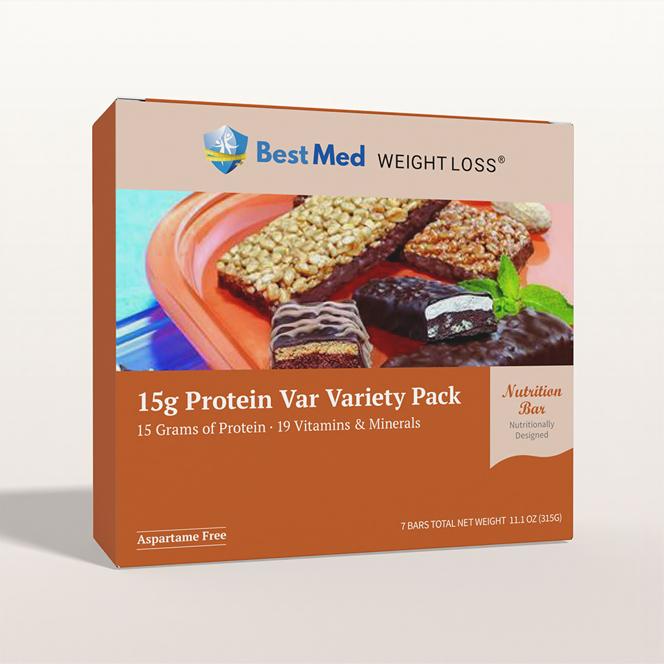 BestMed Meal Replacement Protein Bar, Variety Pack (7ct)