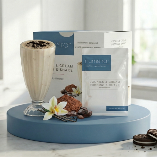 Numetra Cookies and Cream Pudding and Shake | 20g Protein | 7 Count