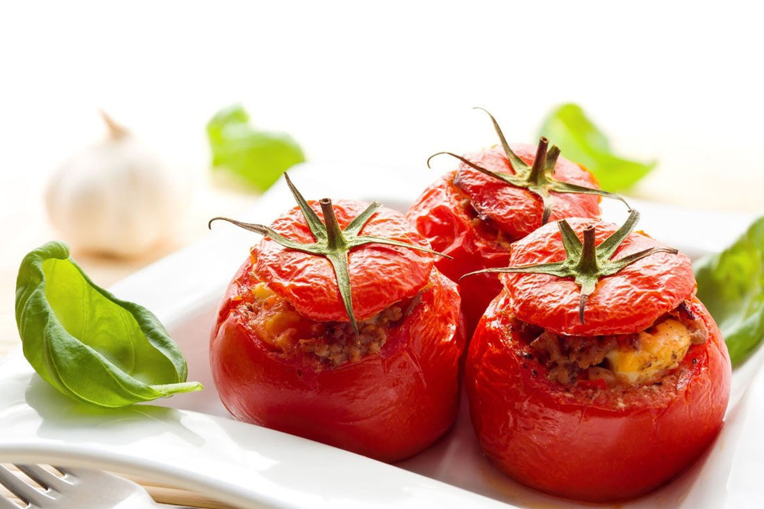 Alfredo Stuffed Tomato