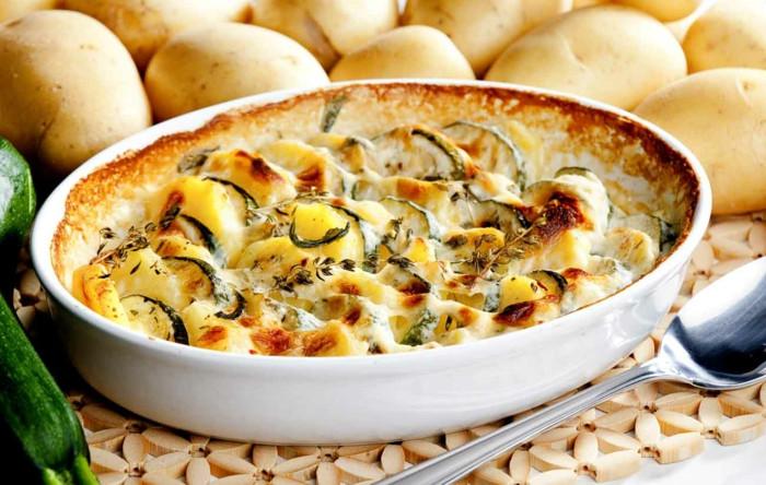 Cheesy Zucchini & Tomato Casserole