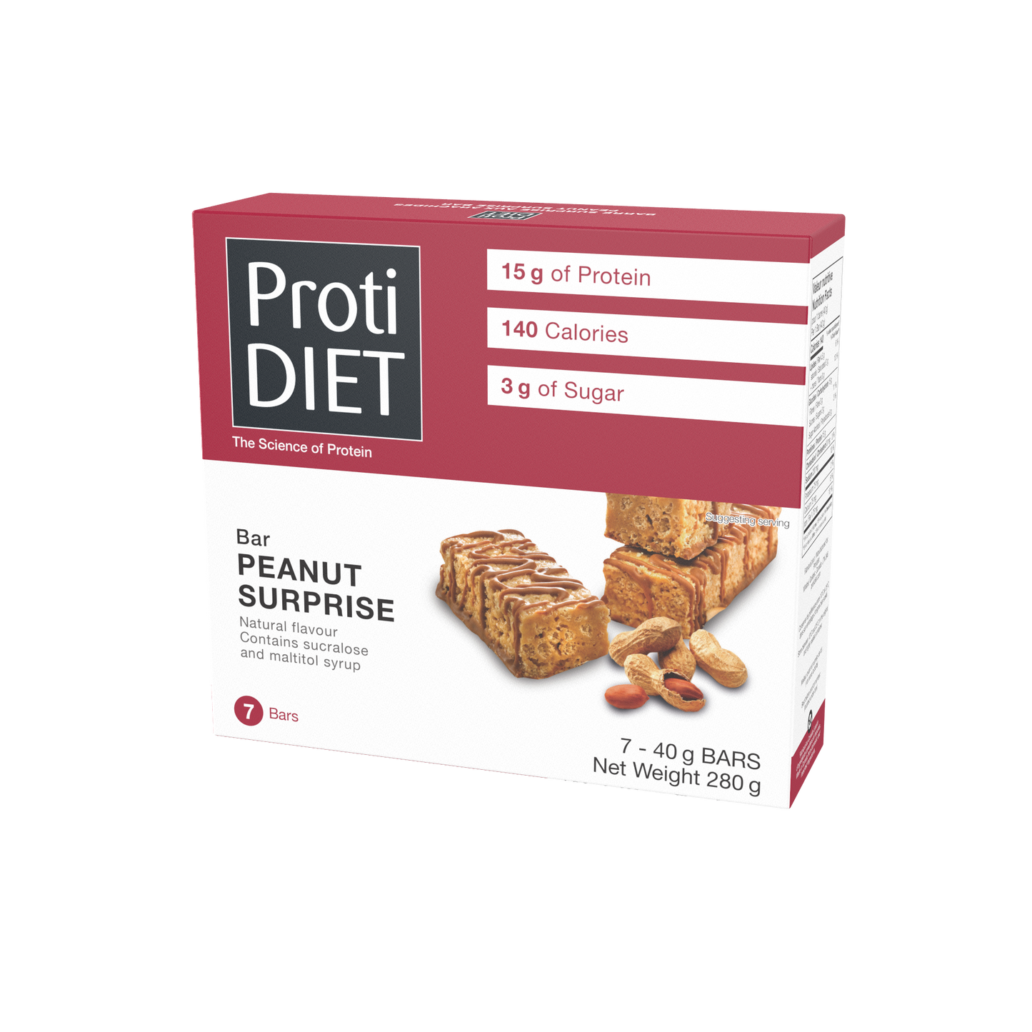 ProtiDIET Peanut Surprise Bars (7ct)