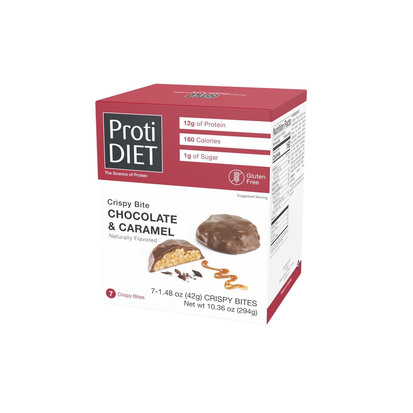 ProtiDIET Chocolate & Caramel Crispy Bites (7ct)