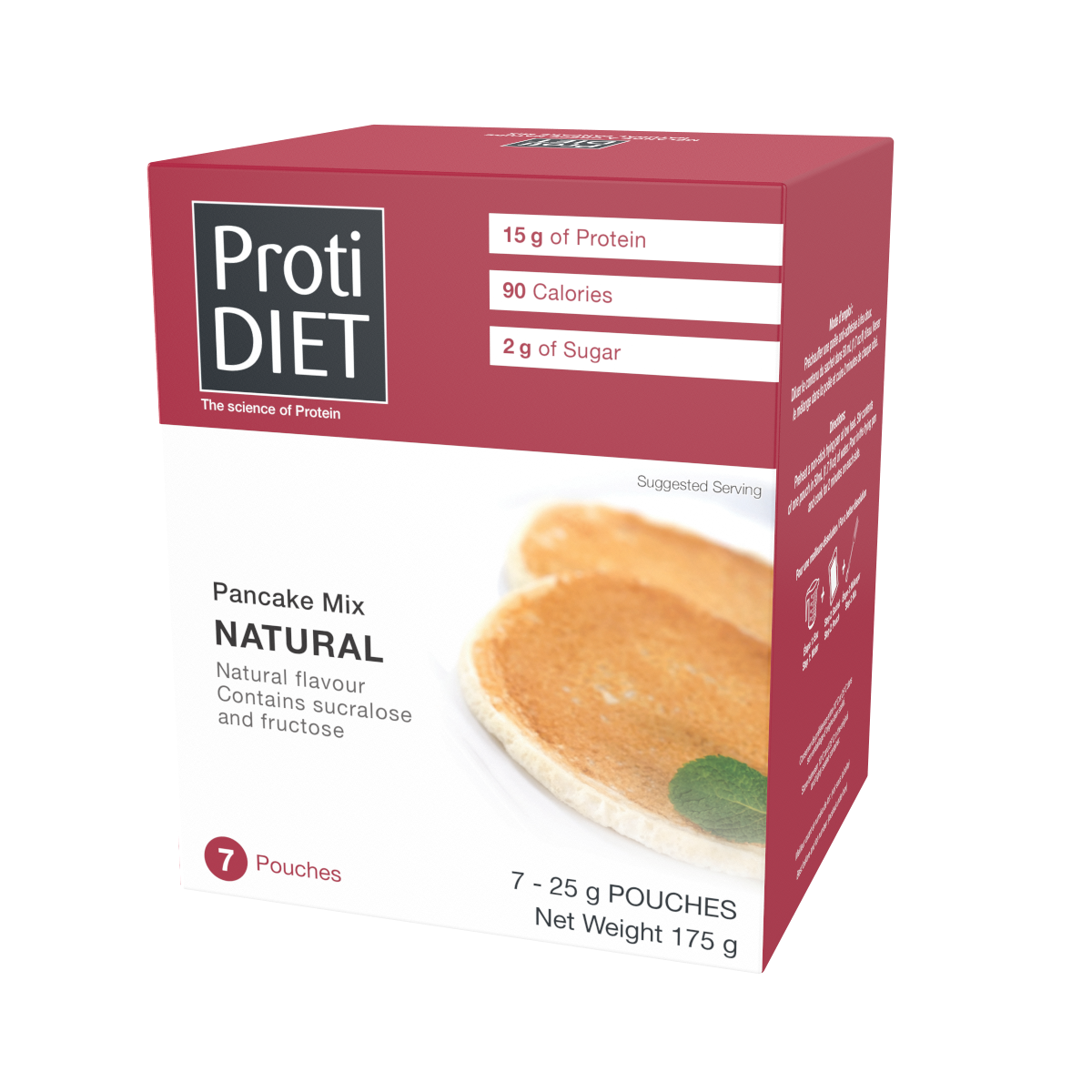 ProtiDIET Natural Pancake Mix | Weight Loss-Friendly Breakfast (7ct)