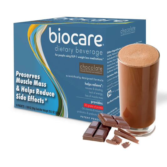 BioCare Chocolate | GLP-1 Beverage | 30g Protein (14ct)