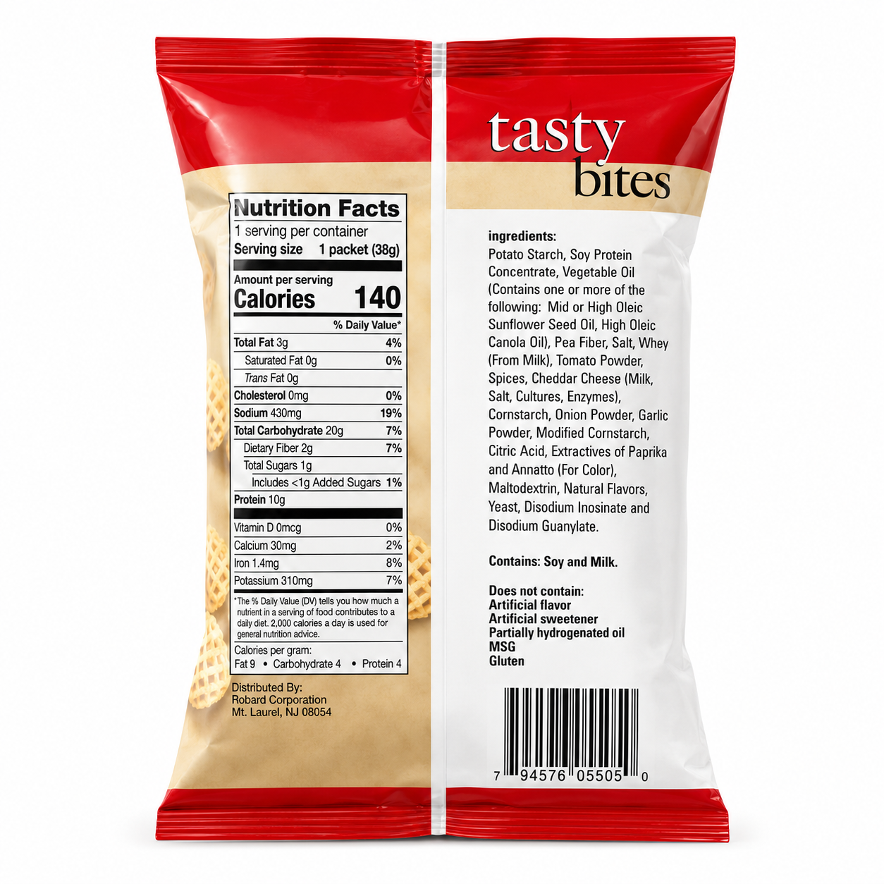 BestMed Tasty Bites, High-Protein Chips, Pizza (7ct)