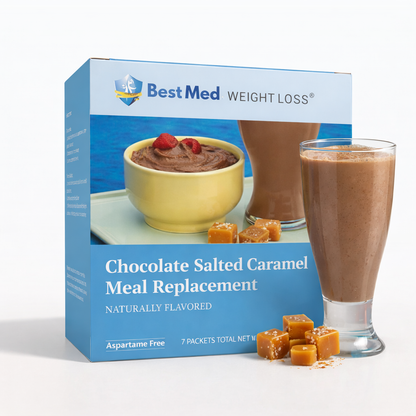 BestMed Chocolate Salted Caramel High-Protein Meal Replacement Shake Pudding & Shake (7ct)