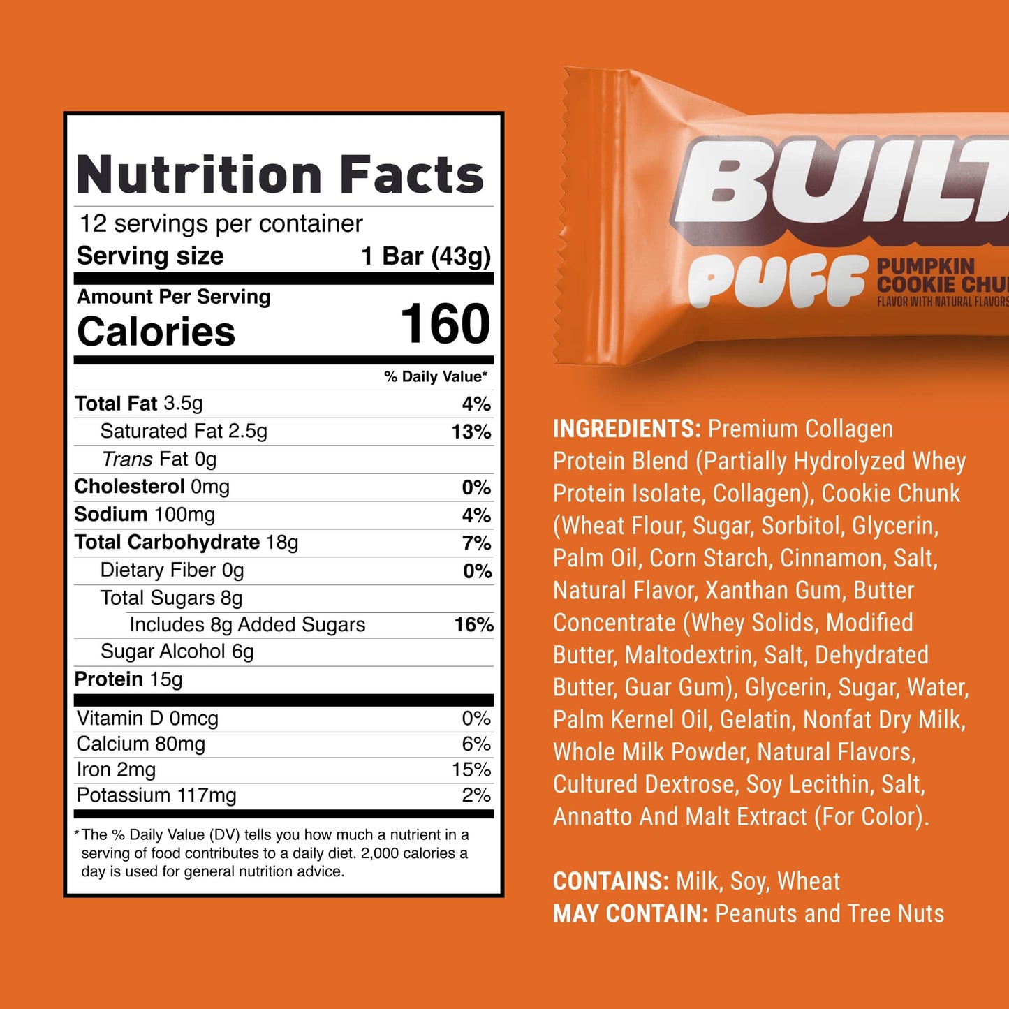 Built - Pumpkin Cookie Chunk Puff Bar (1ct)
