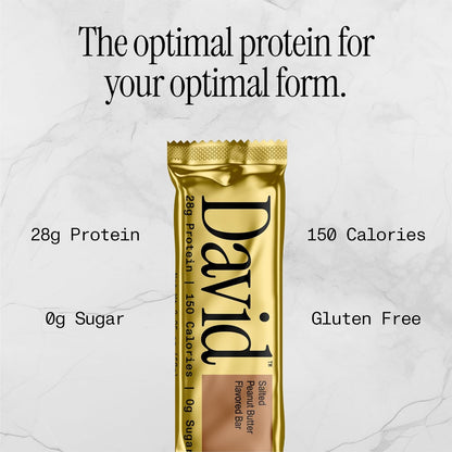 David Bars 28g High-Protein | Salted Peanut Butter (1ct)