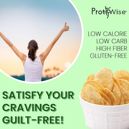 ProtiWise Sea Salt & Vinegar Chips | High-Protein & Fiber (1ct)