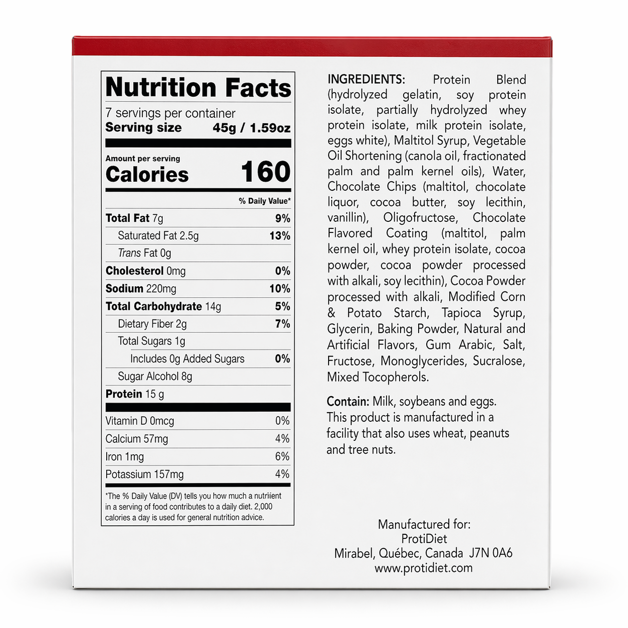 ProtiDIET Triple Chocolate Protein  Cookies (7ct)