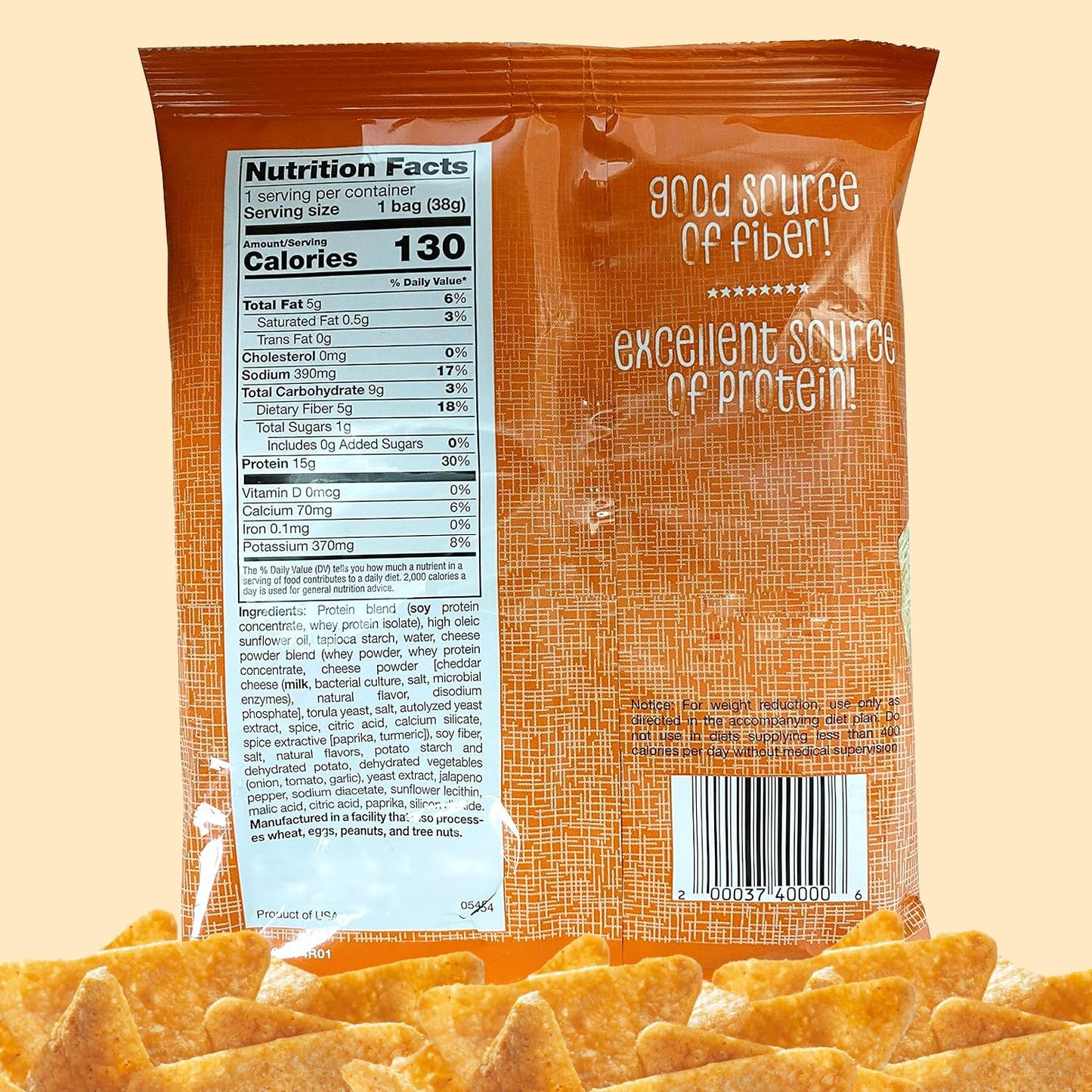 ProtiWise Spicy Nacho Cheese Chips (7ct)