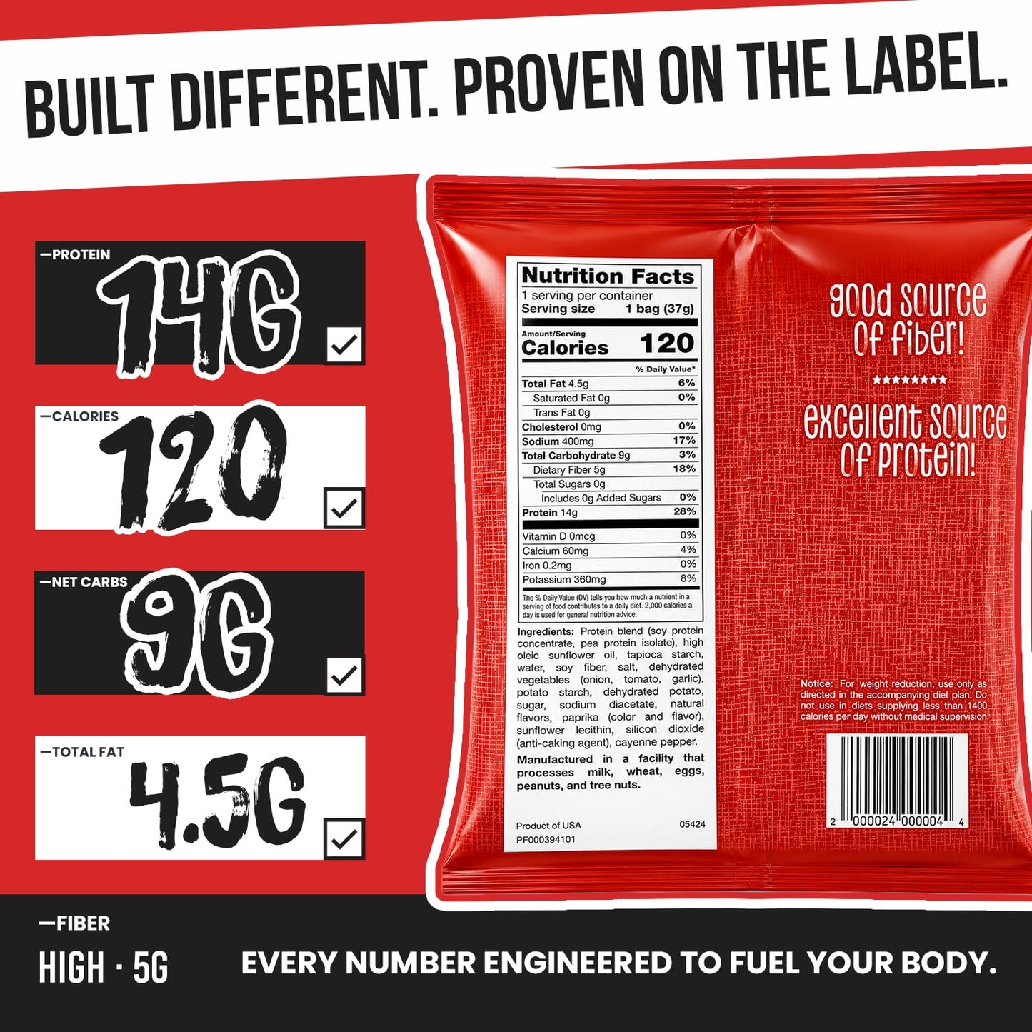 ProtiWise Barbecue Protein Chips | High-Protein Snack (1ct)