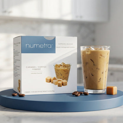 Numetra Caramel Coffee Frappe | 20g Protein | 7 Count
