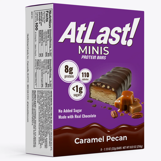 Atlast! MINIS Caramel Pecan Protein Bars 8ct