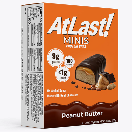 Atlast! MINIS Peanut Butter Protein Bars 8ct