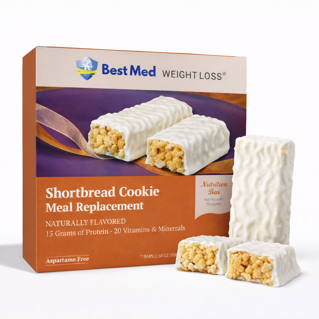 BestMed Meal Replacement Protein Bars, Shortbread Cookie (7ct)