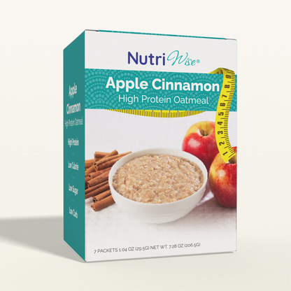NutriWise Apples & Cinnamon High-Protein Oatmeal (7ct)
