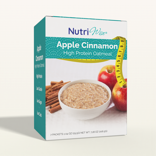 NutriWise Apples & Cinnamon High-Protein Oatmeal (7ct)