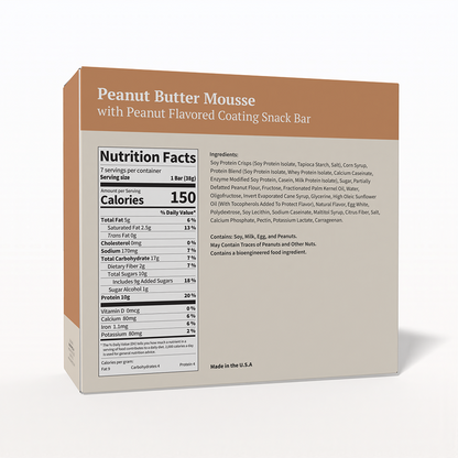 BestMed High-Protein Snack Bar, Peanut Butter Mousse (7ct)