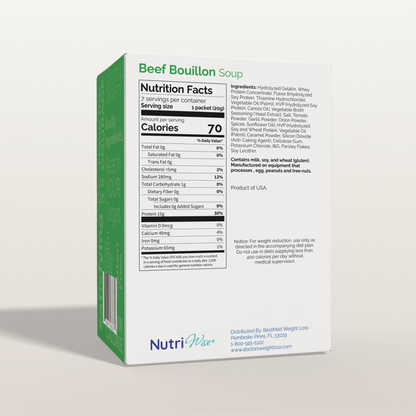 NutriWise Protein Soup | Beef Bouillon (7ct)
