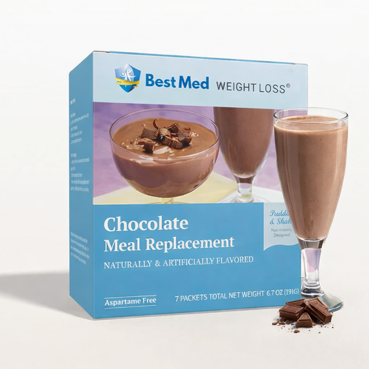BestMed Chocolate High-Protein Meal Replacement Shake Pudding & Shake (7ct)