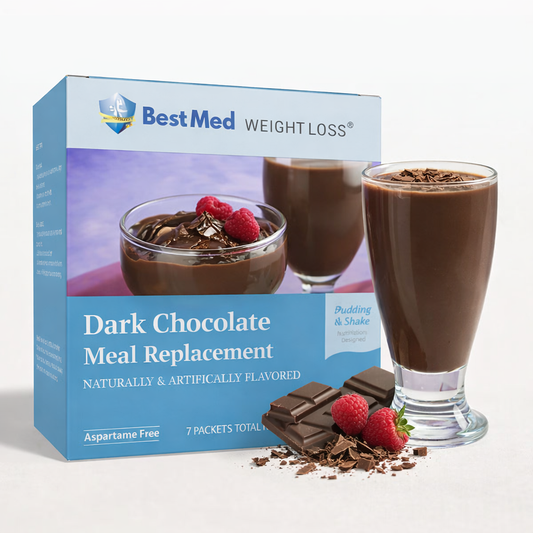 BestMed Dark Chocolate High-Protein Meal Replacement Shake Pudding & Shake (7ct)