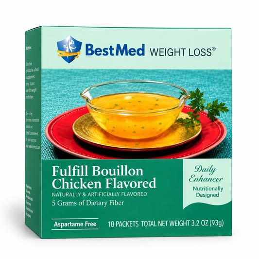 Chicken Flavored Bouillon | Fiber Supplement | 10 Count