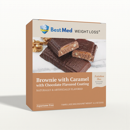 BestMed High-Protein Snack Bar, Brownie with Caramel (7ct)