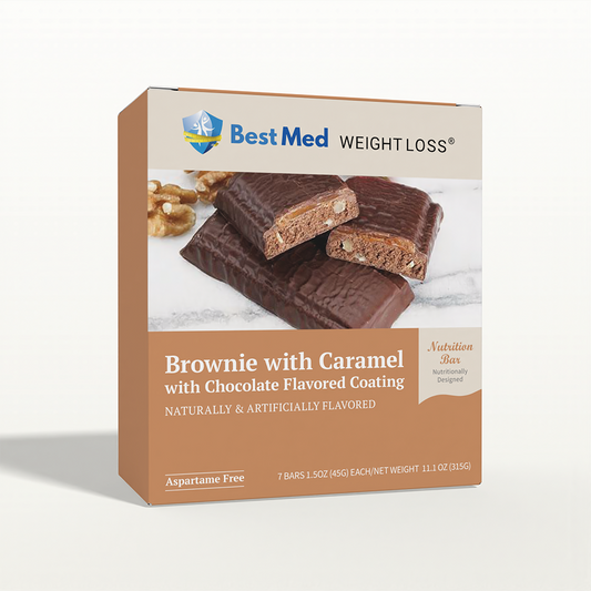 BestMed High-Protein Snack Bar, Brownie with Caramel (7ct)