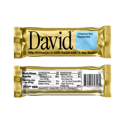 David Bars 28g High-Protein | Cinnamon (1ct)