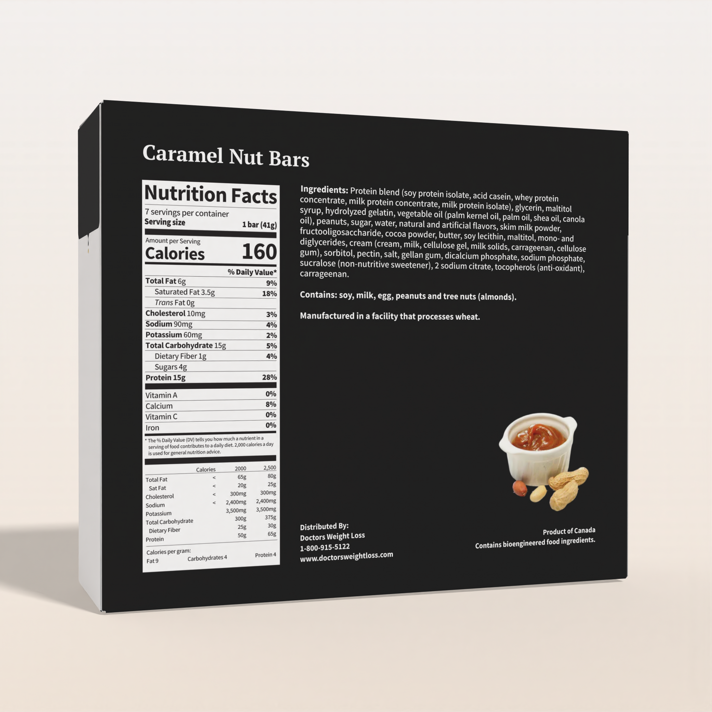 ProtiWise Caramel Nut High-Protein Bars (7ct)