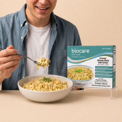 BioCare Creamy Alfredo Pasta with Ch'ken | 35g Protein| 5 Count