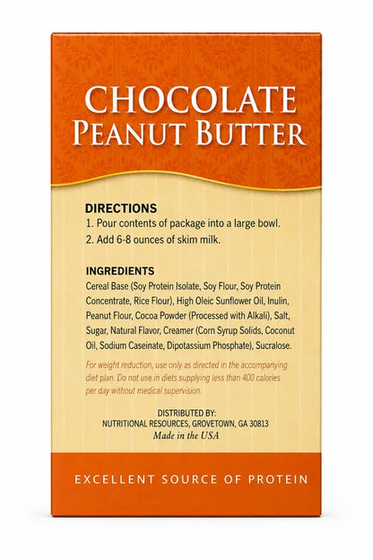 NutriWise Chocolate Peanut Butter Cereal | 15g High-Protein Breakfast (7ct)