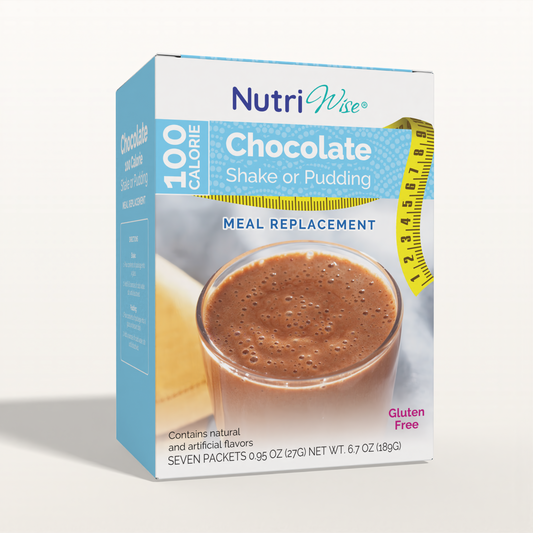 NutriWise Chocolate 100 Calorie Shake or Pudding (7/Box)
