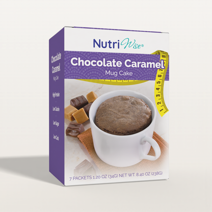NutriWise Protein Mug Cake, Chocolate Caramel (7ct)