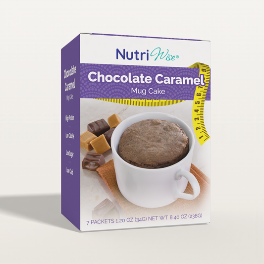 NutriWise Protein Mug Cake, Chocolate Caramel (7ct)