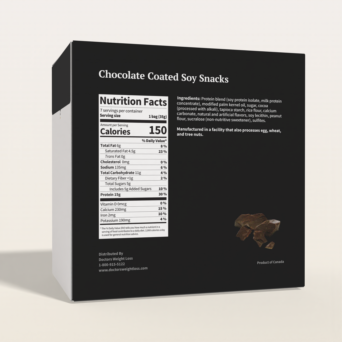 ProtiWise Chocolate Coated Soy Snacks (7ct)