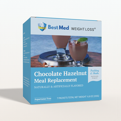 BestMed Chocolate Hazelnut High-Protein Meal Replacement Shake Pudding & Shake (7ct)