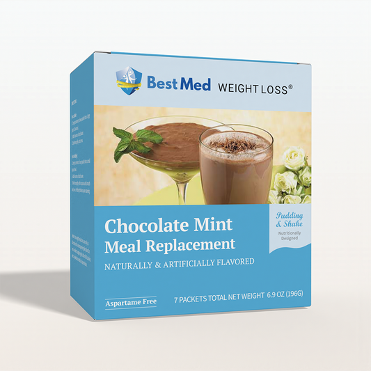 BestMed Chocolate Mint High-Protein Meal Replacement Shake Pudding & Shake (7ct)
