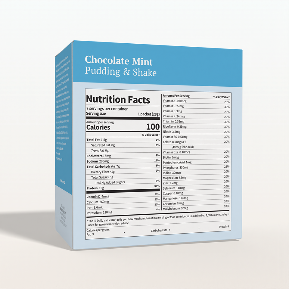 BestMed Chocolate Mint Pudding & Shake With Fiber (7ct)