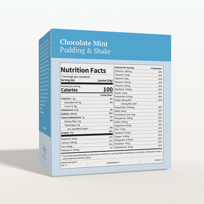 BestMed Chocolate Mint Pudding & Shake With Fiber (7ct)