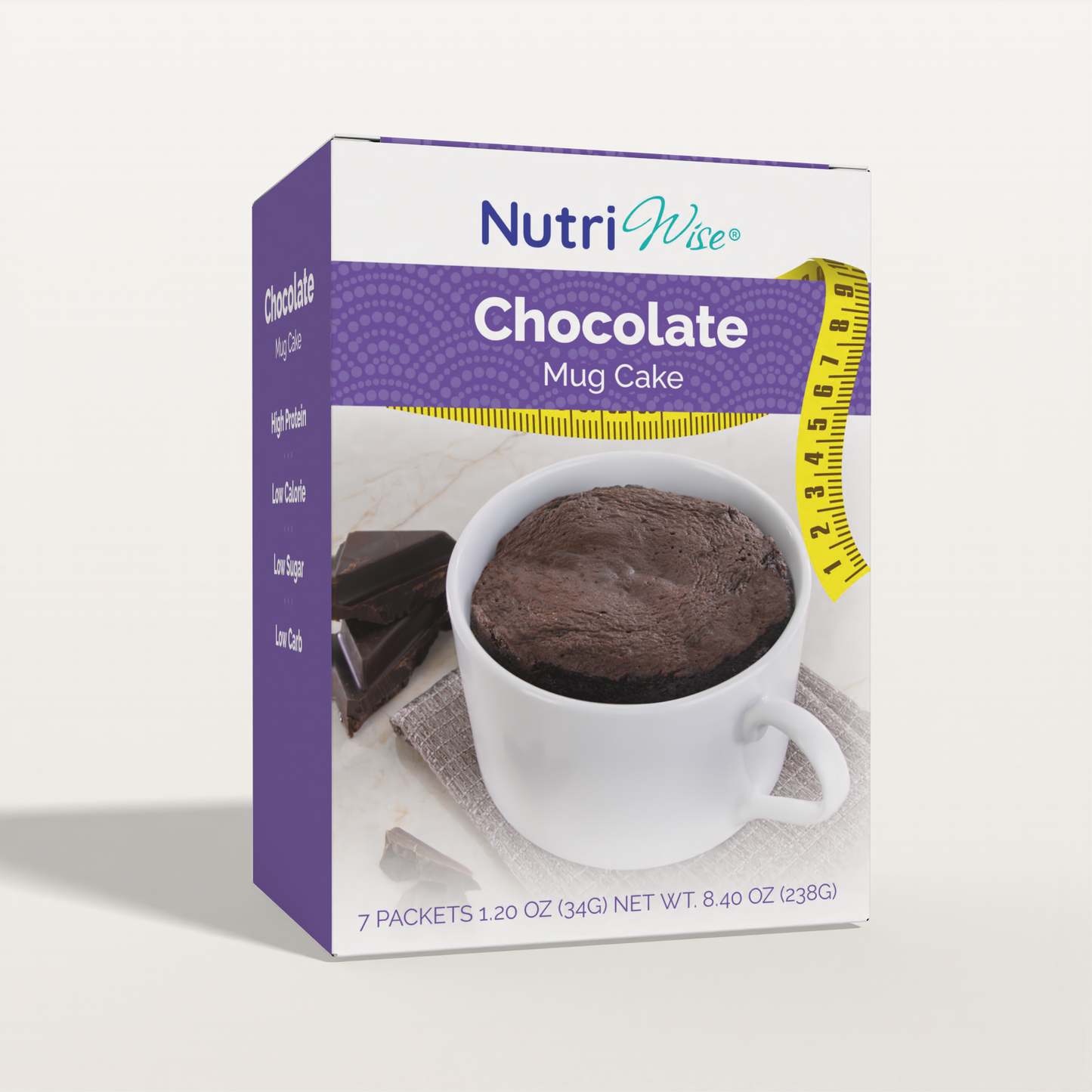 NutriWise Protein Mug Cake, Chocolate (7ct)