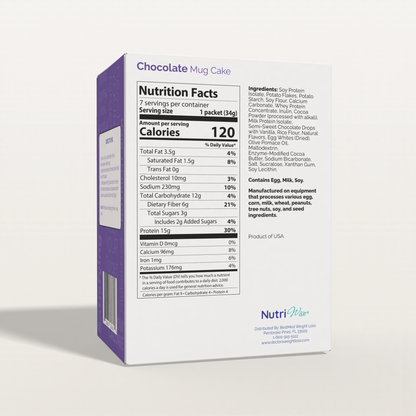 NutriWise Protein Mug Cake, Chocolate (7ct)