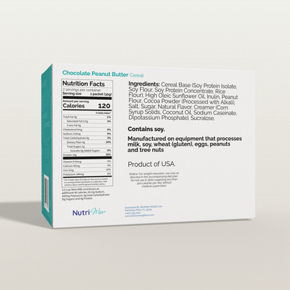 NutriWise Chocolate Peanut Butter Cereal (7ct)