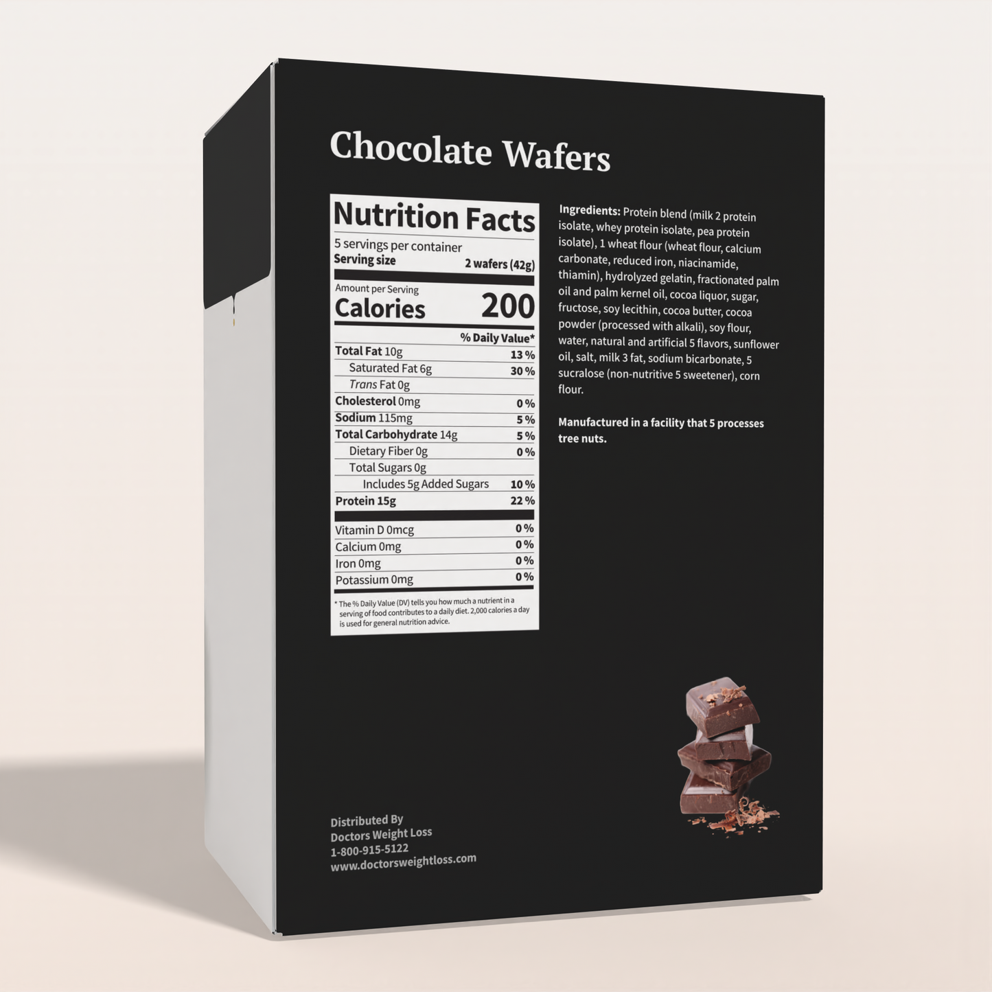 ProtiWise Chocolate Protein Wafers (5ct)