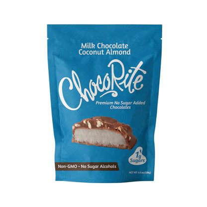 ChocoRite Milk Chocolate Coconut Almond | Keto-Friendly (8 ct)